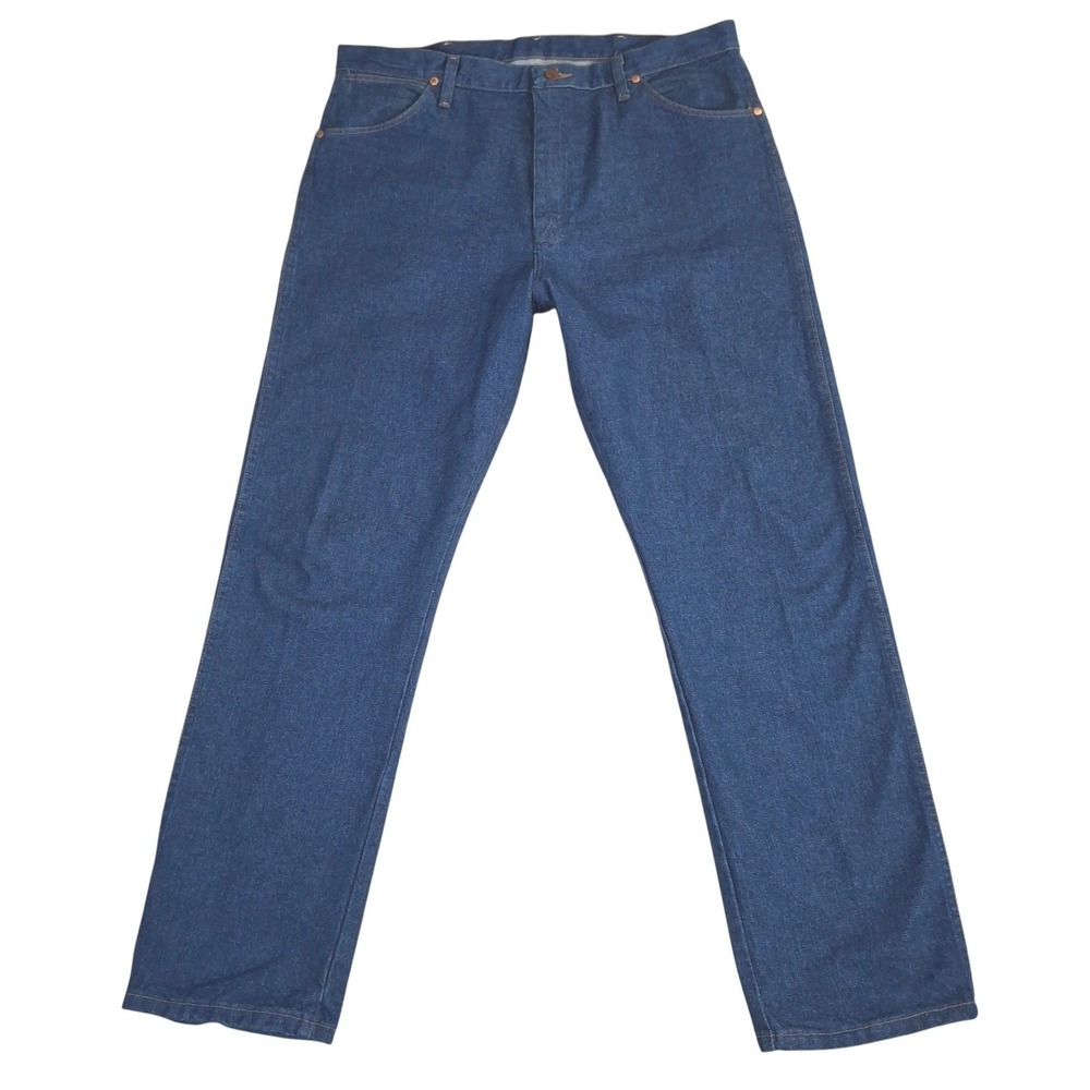 Wrangler Cowboy Cut Original Fit Jeans Mens 38x32 Blue Denim Straight 13MWZPW